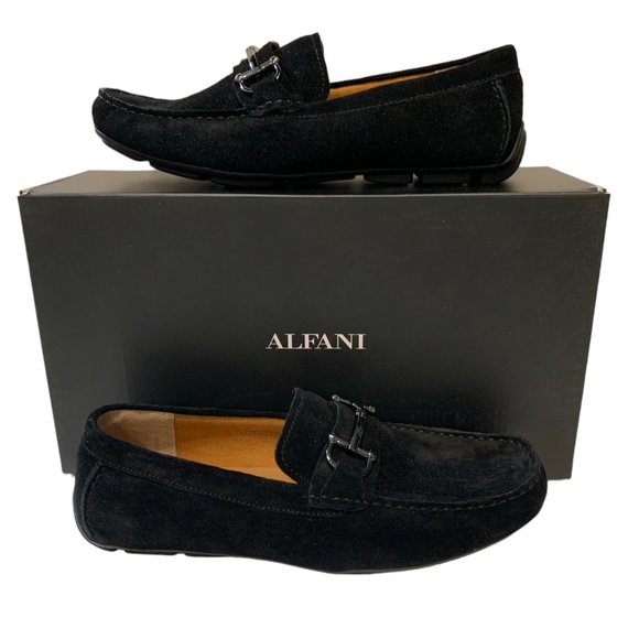 Alfani Other - Alfani Men's James Black Suede Driver with Bit loafer